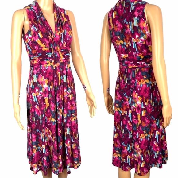 Jones New York Dresses & Skirts - Jones New York Dress Women's 4 Floral Multicolor Sleeveless A-Line Dress Bold